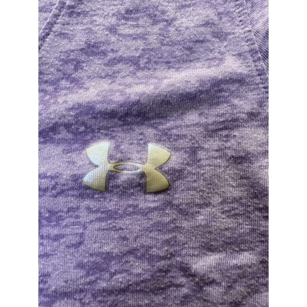Under Armour Woman’s Semi Fitted Hooded Athletic Shirt Size S, Running Training - Picture 4 of 5